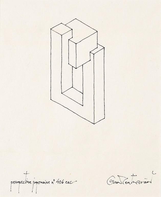 Oscar Reutersvärd, "Perspective japonaise no 406 eac".