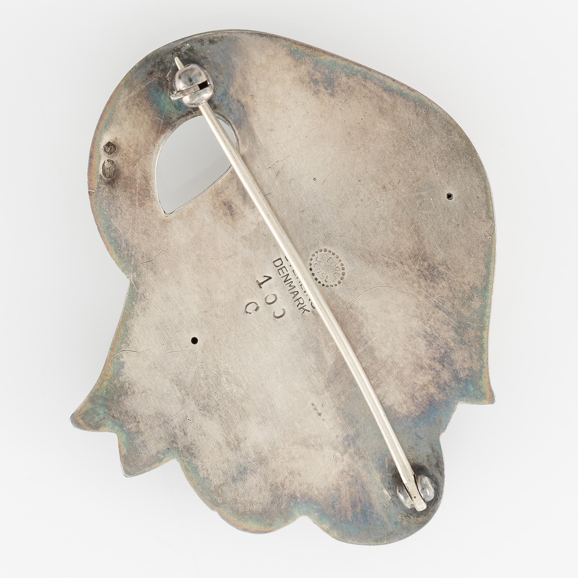 Brosch sterlingsilver, Georg Jensen.