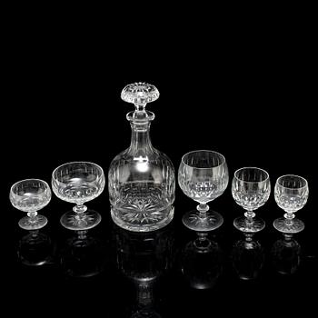 An 86 piece glass service, 20th century.