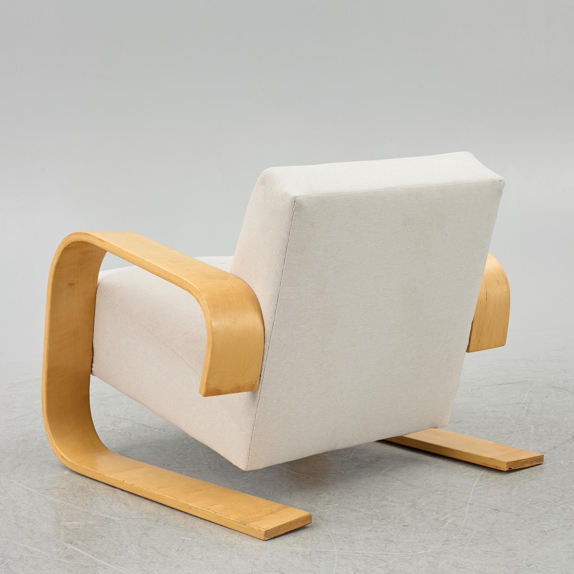 Alvar Aalto, a 'Tank' armchair model 400, Artek, Finland.