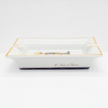 Hermès, ashtray, porcelain, Paris, France.