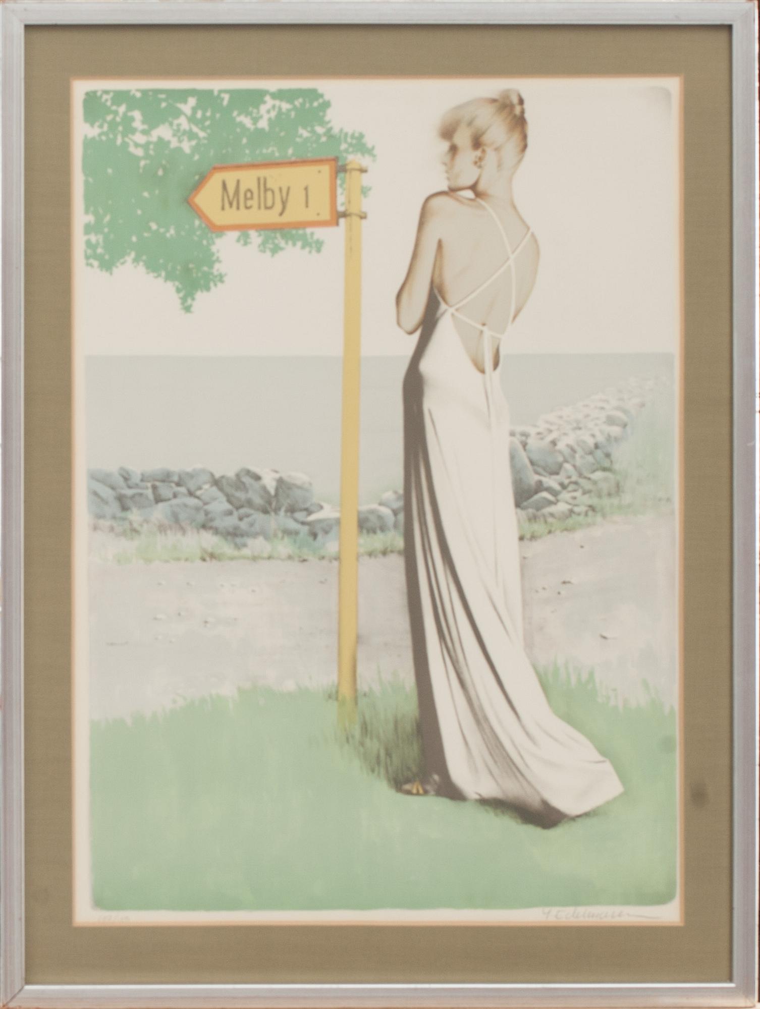 YRJÖ EDELMANN, färglitografi, signerad och numrerad 107/150.