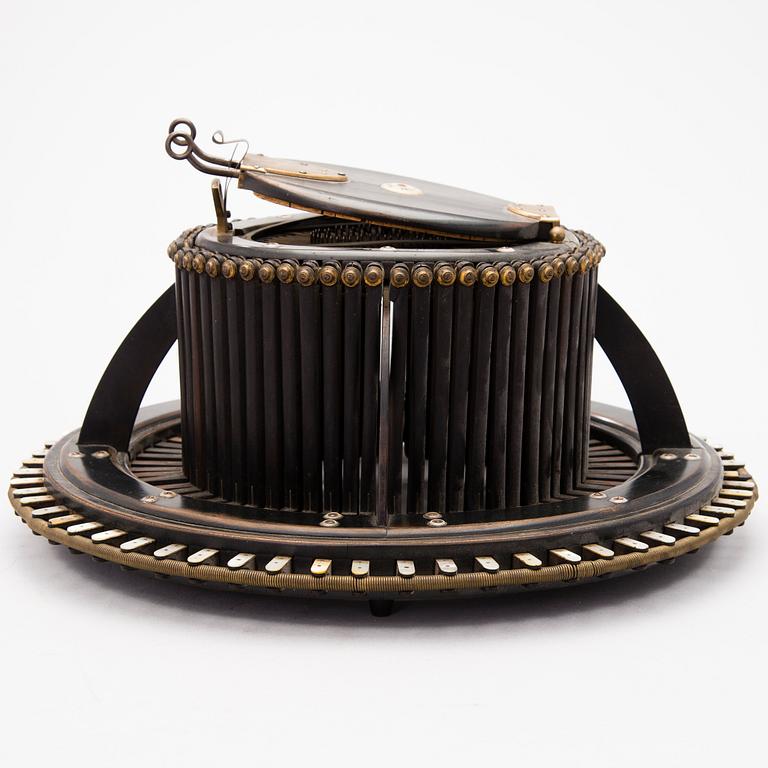 A French hat mould conformateur, Allié Ainé, Paris, latter half of the 19th Century.