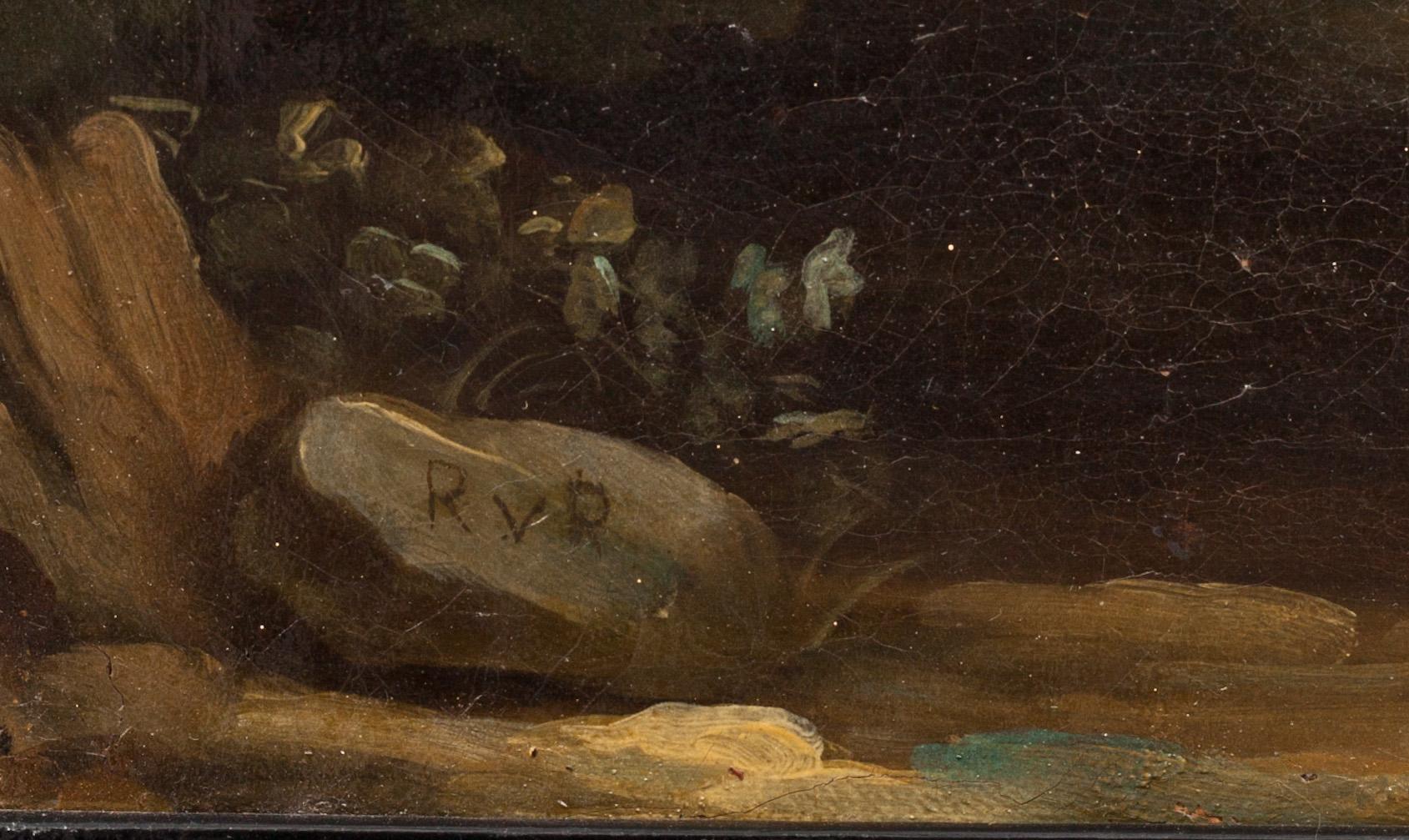 REMBRANDT HARMENSZ VAN RIJN, kopia efter, oljemålning på duk, monogramsignerad. 16/1700-tal.