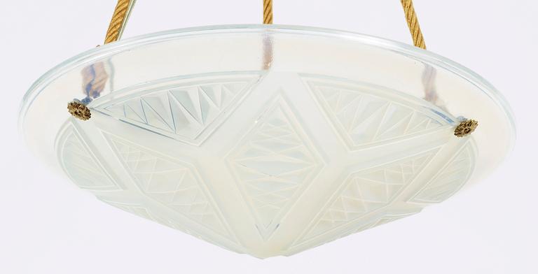 AMPEL, glas, Pierre Maynadier, Frankrike, art deco, 1930-tal.