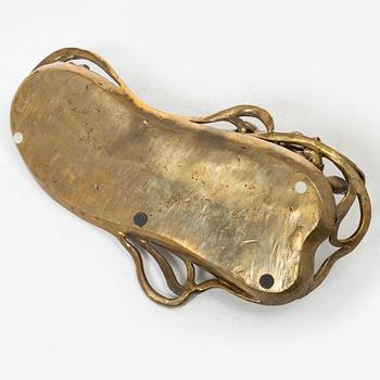 An Art Nouveau brass tray/desk stand, possibly Austria, around 1900.