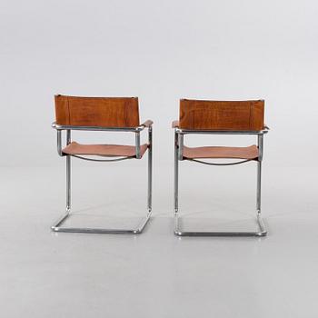 A PAIR OF ITALIAN LINA VEAM ARMCHAIRS, 1970/80's.