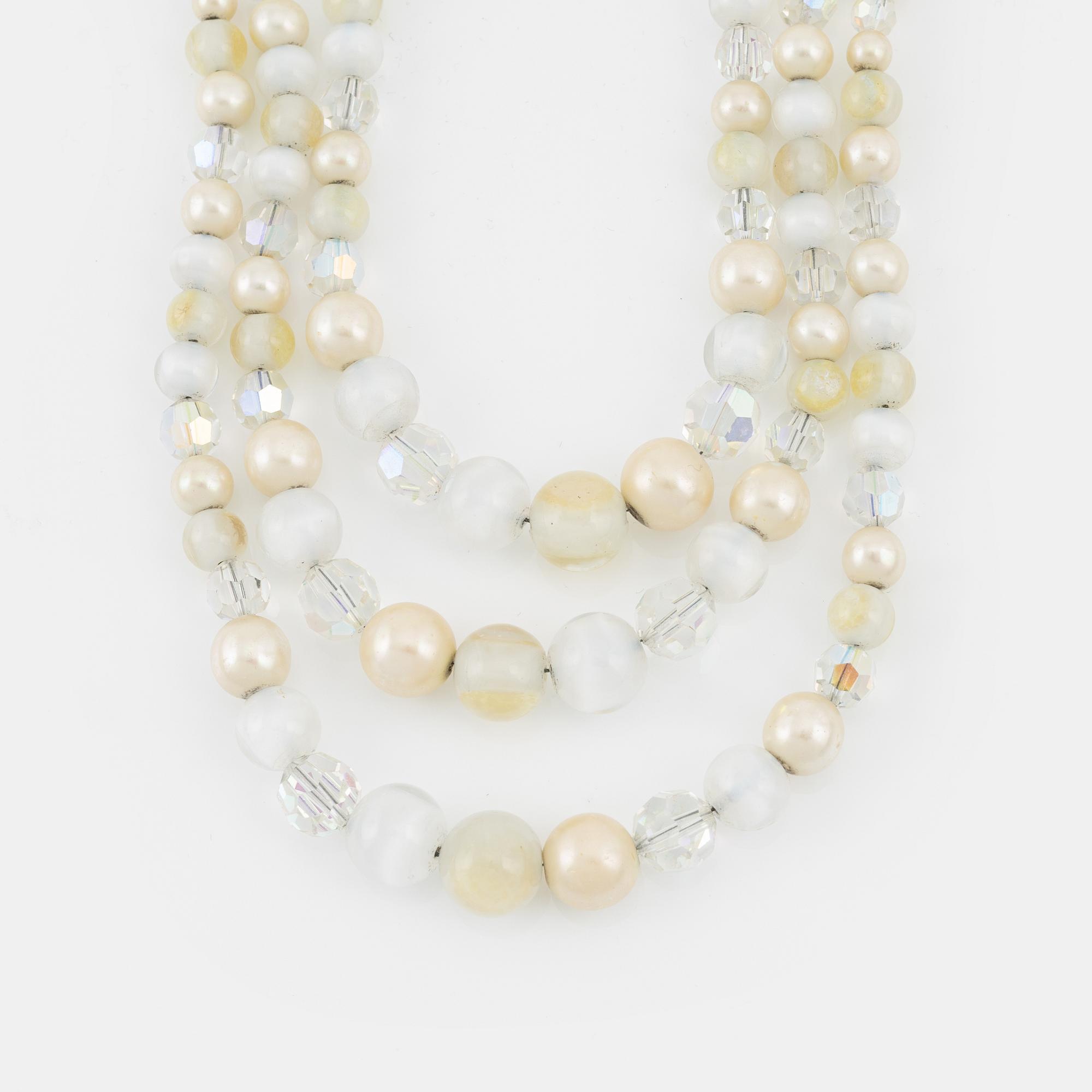 Christian Dior, a pearl and chrystal necklace, 1959.