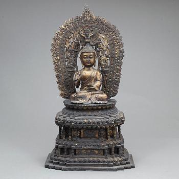 FIGUR, brons, sydostasien, 1800/1900-tal.