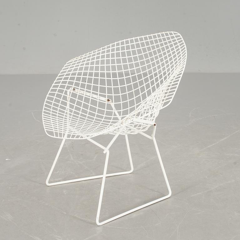 FÅTÖLJ, "Diamond chair", Harry Bertoia, Knoll, etikettmärkt.
