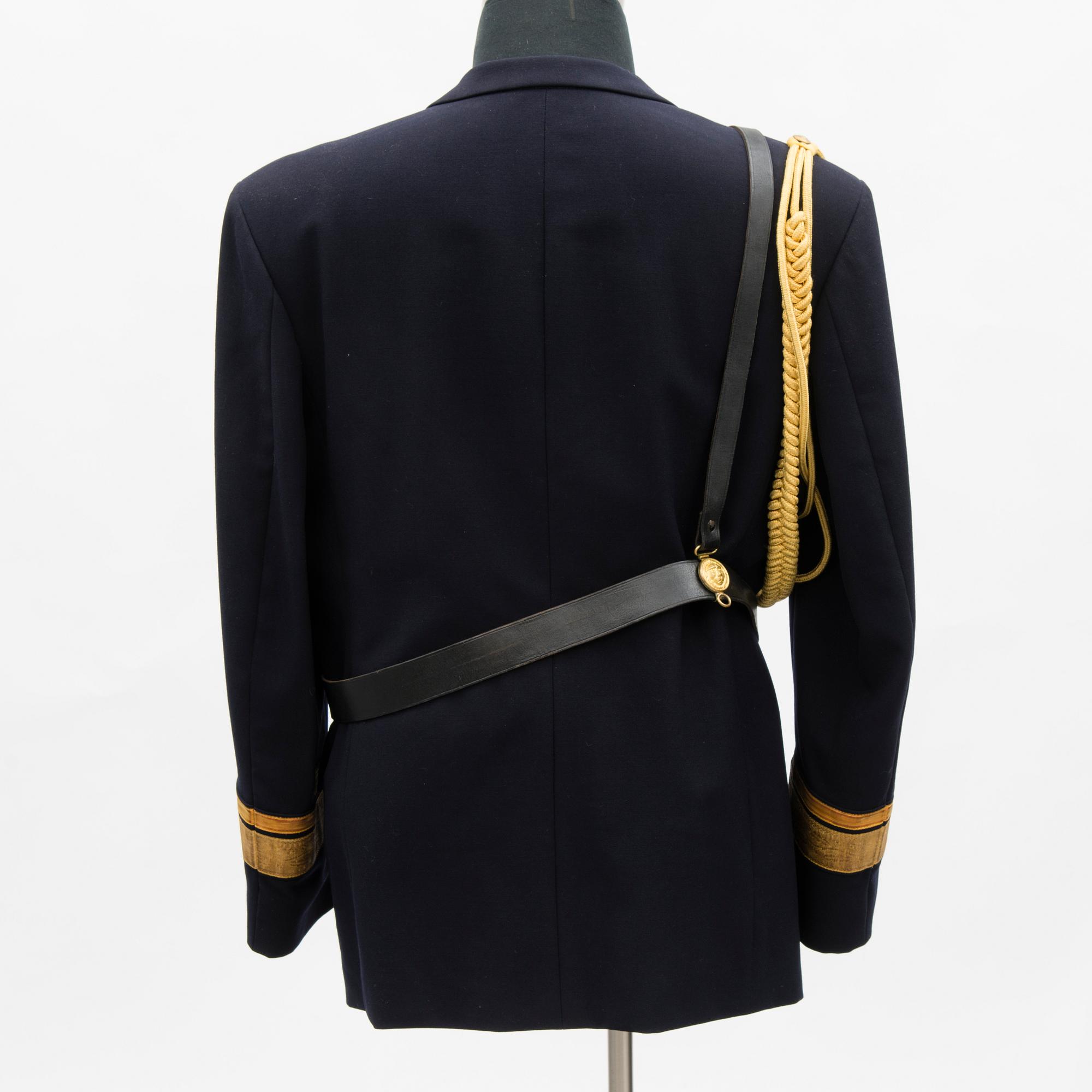 A Finnish naval officer's dress uniform with accessories, mid-second half of 20th Century.