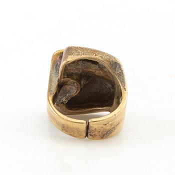 Björn Weckström, ring, "Scarab", bronze, Lapponia.