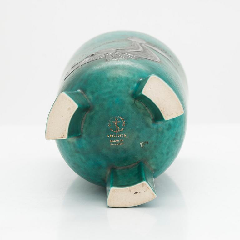 Wilhelm Kåge, vas, stengods, "Argenta", Gustavsberg.