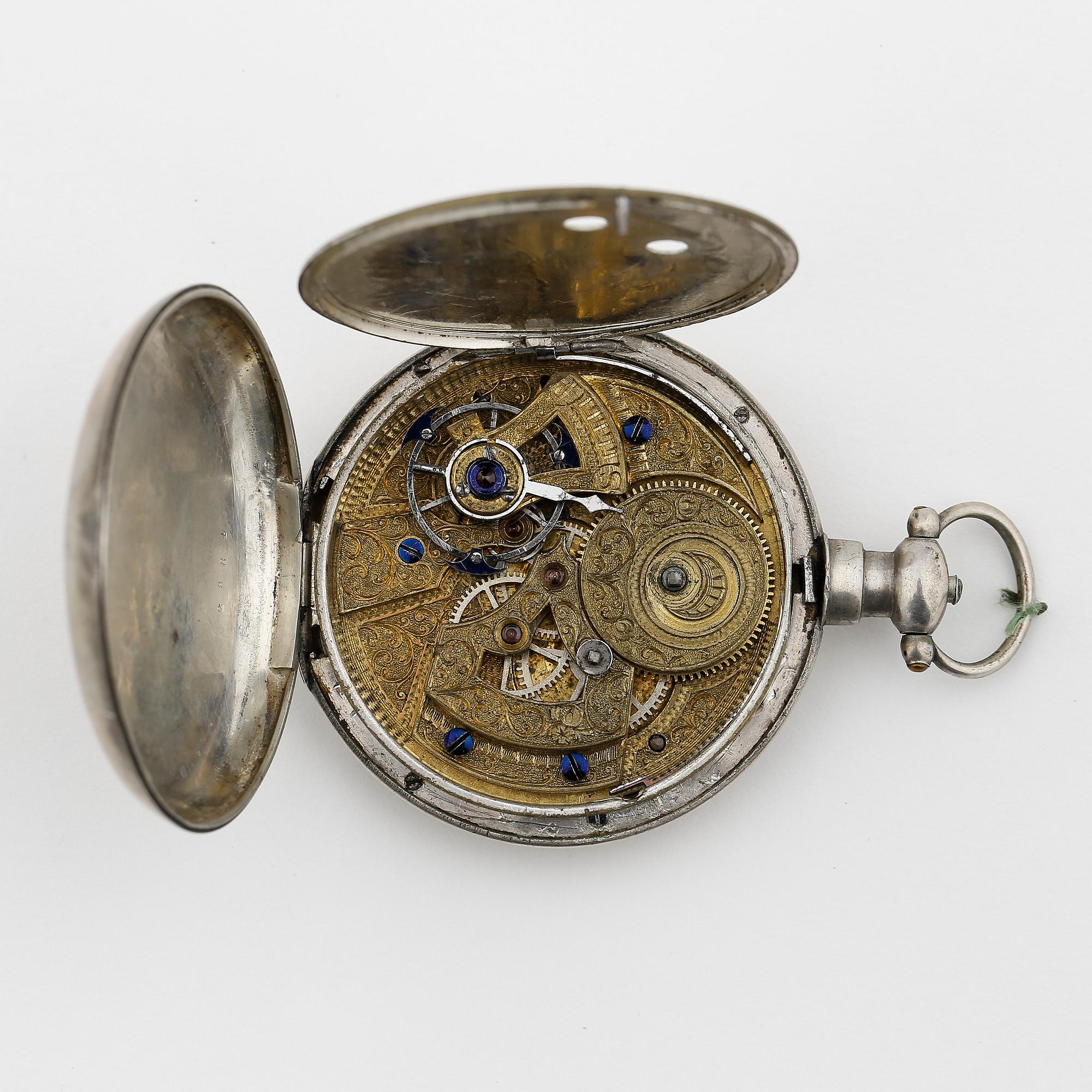 FICKUR, 3 st, silver, 1800-tal. Tot ca 194 gram.