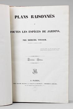 BOK, "Plans Raisonnés de Toutes les Espèces de Jardins" av Gabriel Thouin, tredje upplagan, Paris troligen 1828.