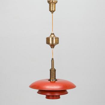 Poul Henningsen, taklampa PH-4/4 "Pulley pendant" för Louis Poulsen, tillverkad  1926-1928.