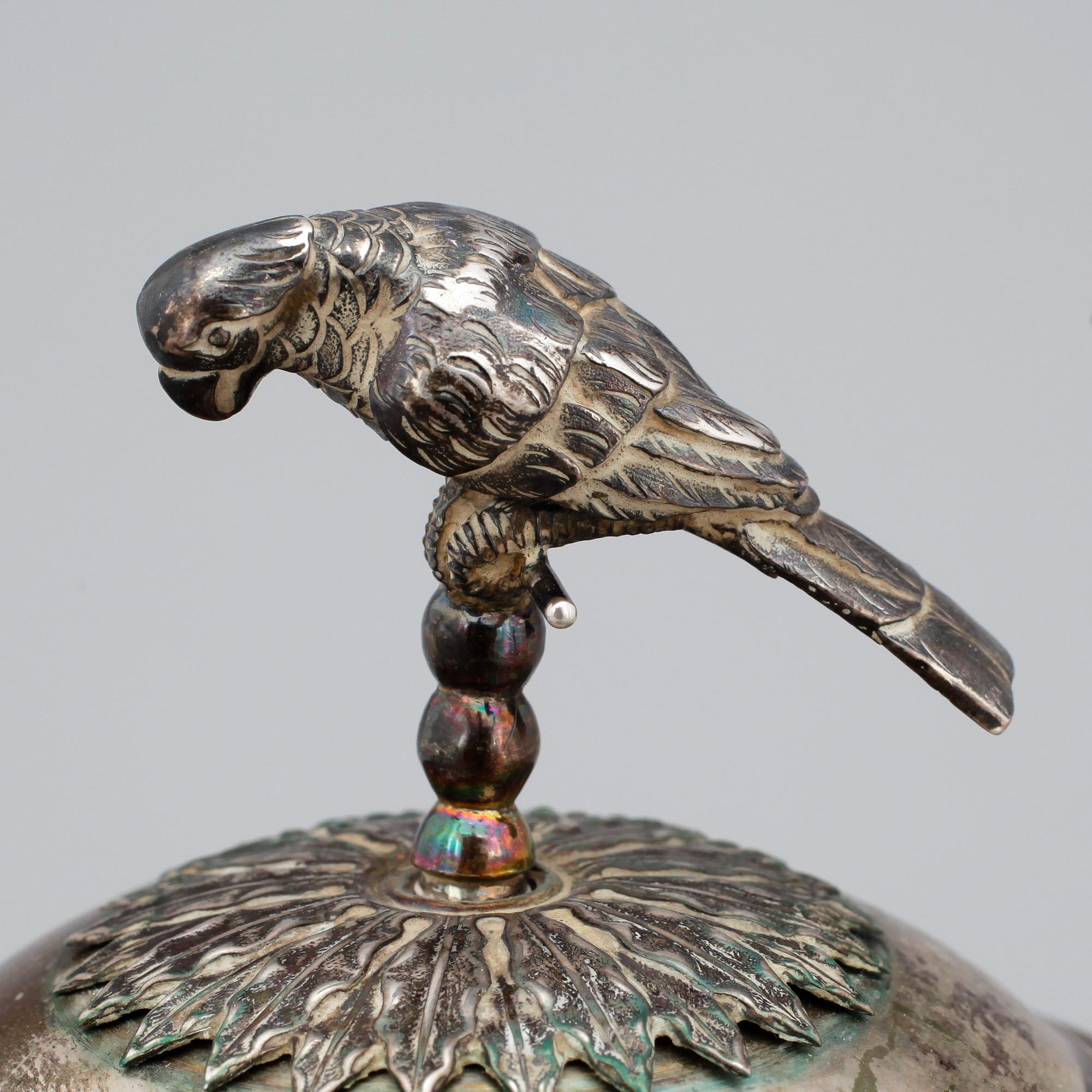 SOCKERSKÅLAR, ett par, silver, empire, Jonas Lindberg,  Stockholm, 1825. Tot vikt 547 g,