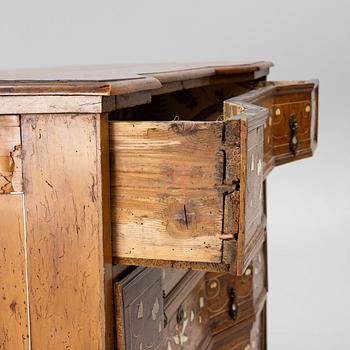 A South-Italian parquetry Louis XV commode, mid 18th century.