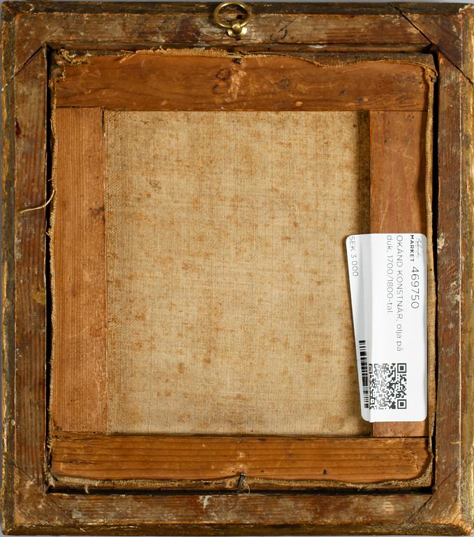 OKÄND KONSTNÄR, olja på duk, 1700/1800-tal.