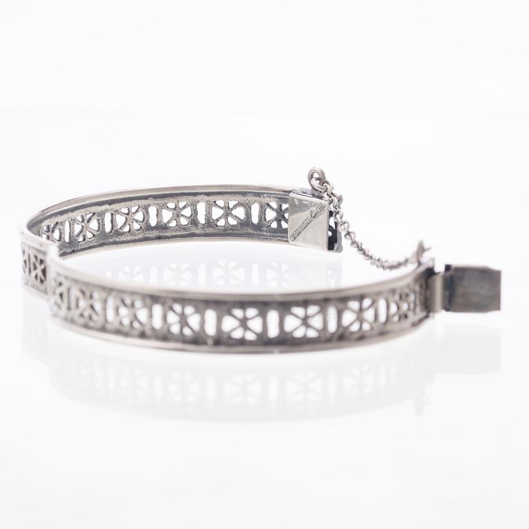 ARMBAND, silver.  Åbo 1970.