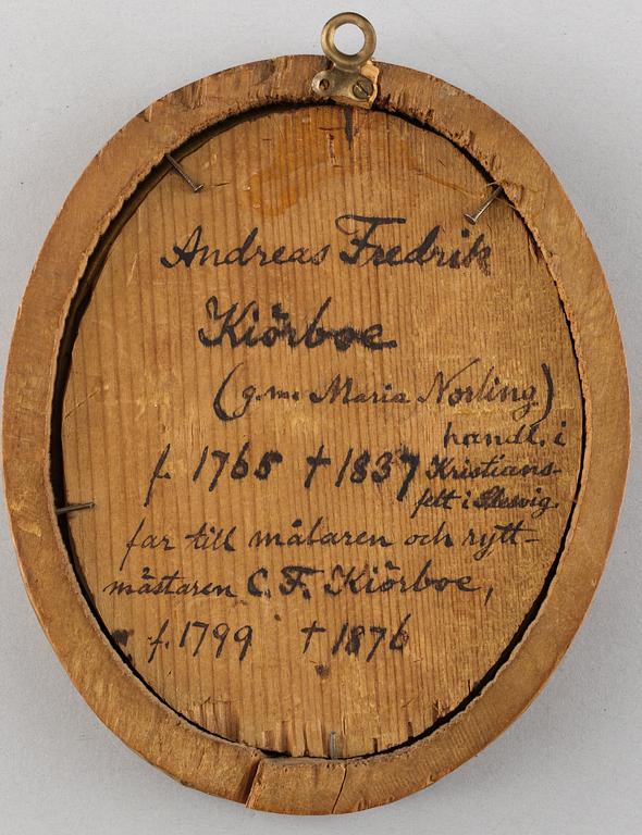 "Inga Maria Kiörboe" (1771-1847) och "Andreas Fredrik Kiörboe" (1765-1837).