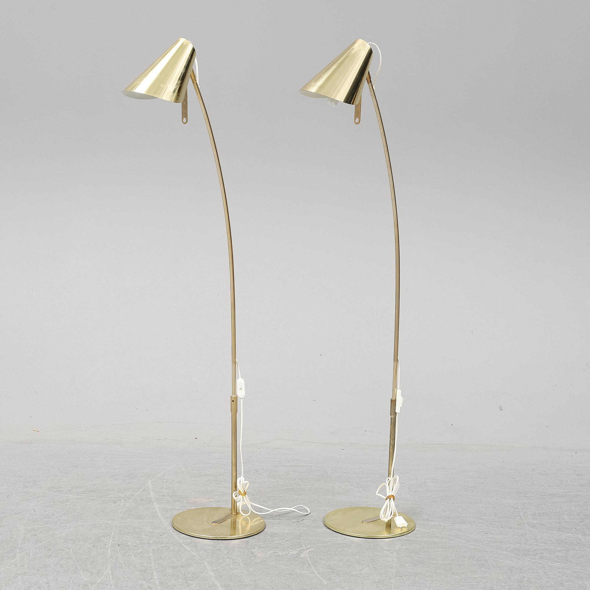 A pair of IKEA floor lamps.