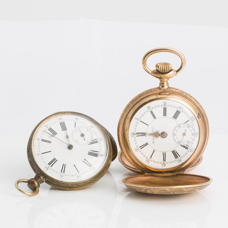 POCKET WATCH, 2 PCS,