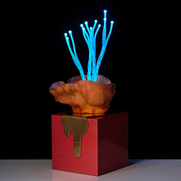 Aia Jüdes, a unique "Vril" lamp/light object, 2020.