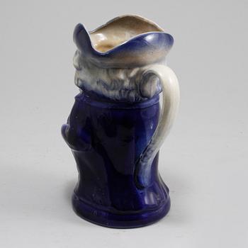 TOBY JUG, flintgods, omkring år 1900.