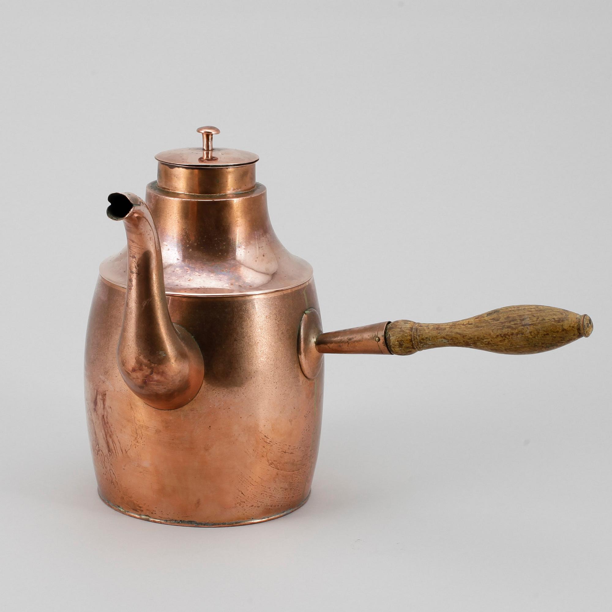 KAFFEKANNA, koppar, 1800-talet första hälften.