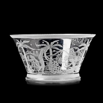 SKÅL, glas, Edward Hald, Orrefors, 1926.