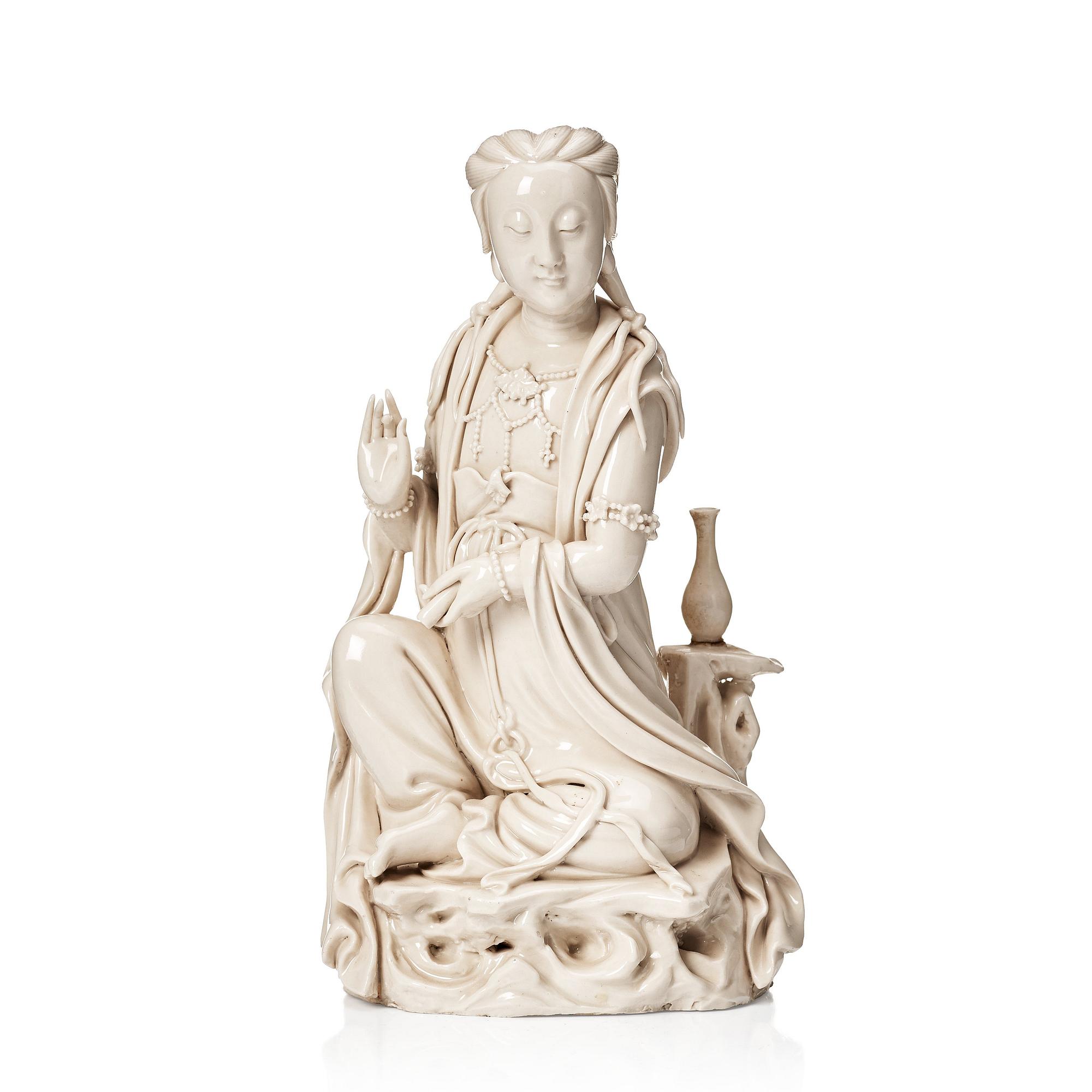 Guanyin, dehua. Qingdynastin, 1600/1700-tal.