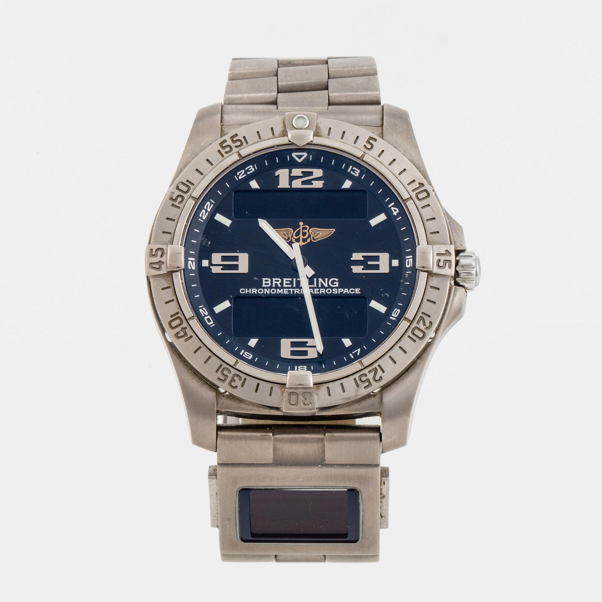 BREITLING Aerospace Avantage Co Pilot wristwatch 42 mm Bukowskis