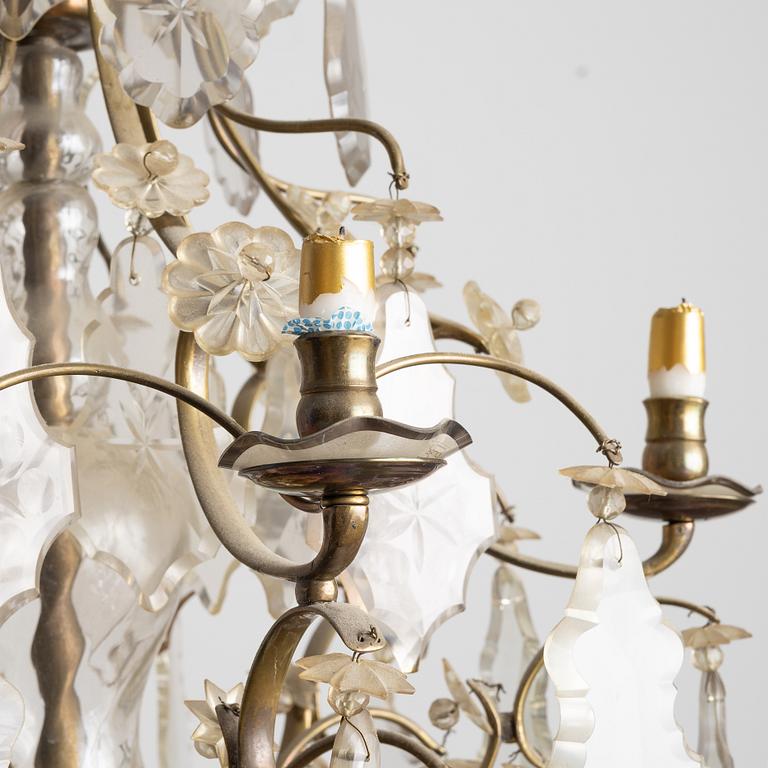 Ljuskrona, barockstil, 1900-tal.