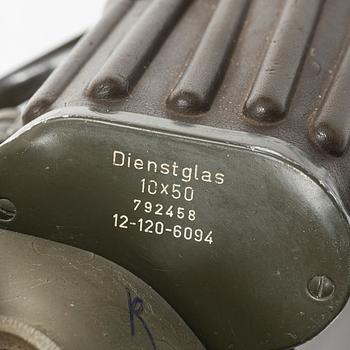 Binoculars, "Dienstglas" Bundeswehr, Hensoldt Wetzlar, 10x50.