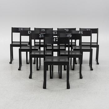 Sven Markelius, "The Orchestra Chair" 10 pcs, mid-20th century.