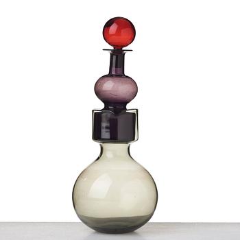 Kaj Franck, a "The bells of Kremlin" glass decanter, Nuutajärvi Notsjö, Finland 1959.