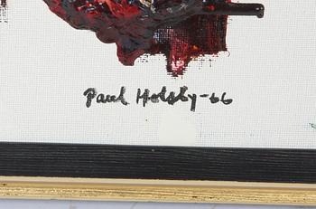 HOLSBY, POUL. Olja på duk, sign o dat -66.