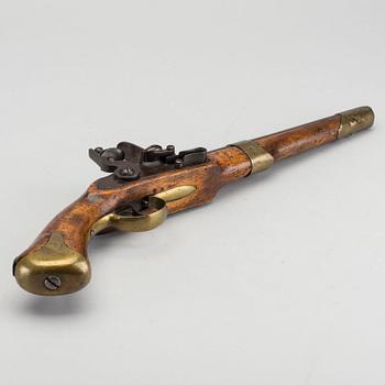 A FLINTLOCK PISTOL, model m/1807.