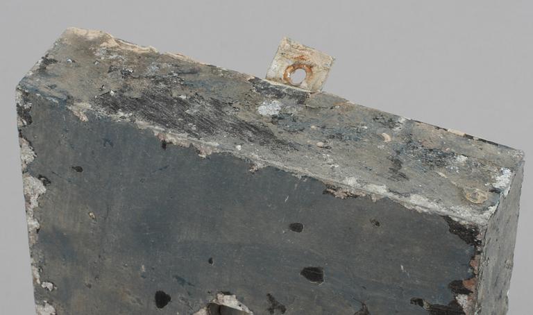 BOKSTÄVER, 6 st, metall, 1900-tal.