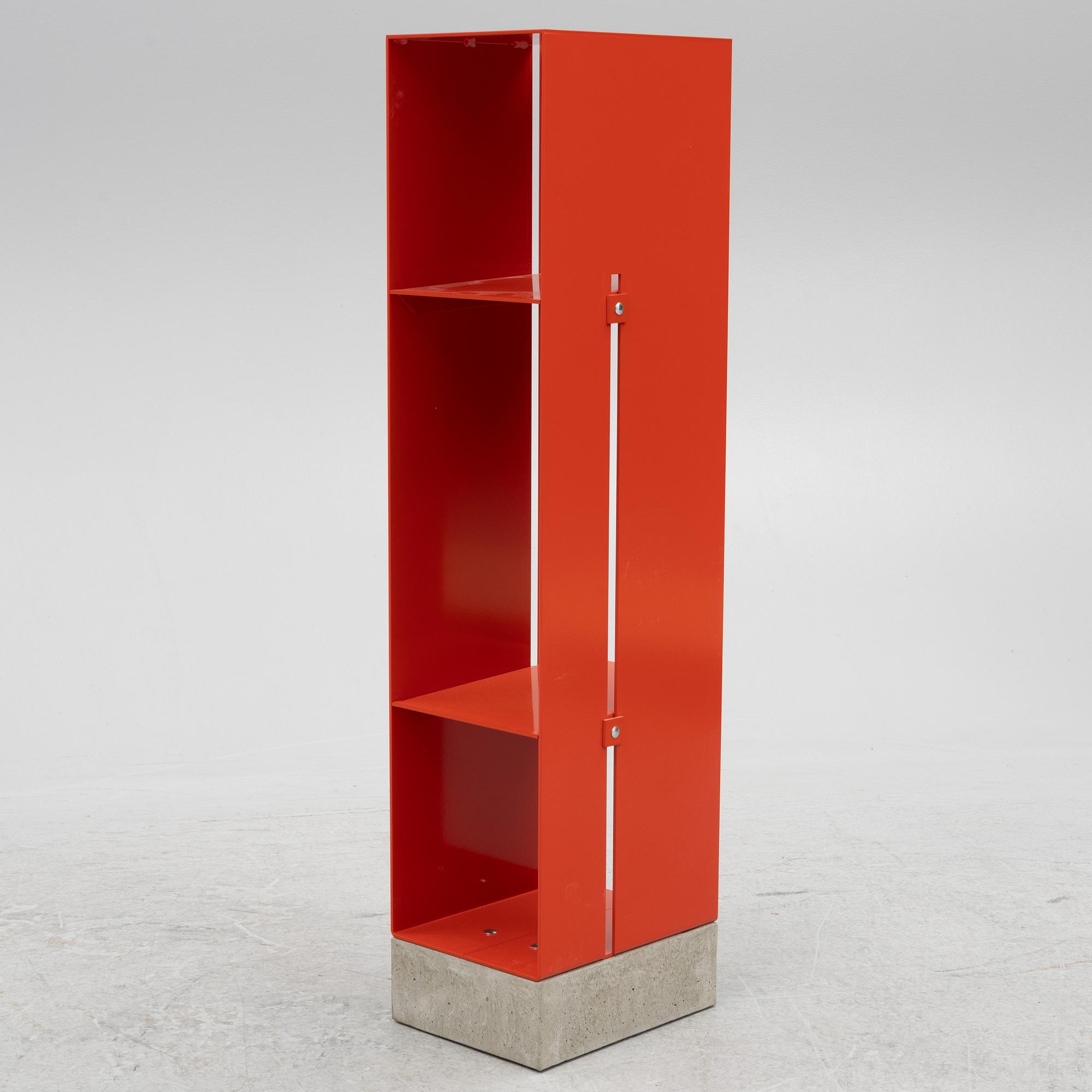 Cornelia Lindlöf, vedställ/hylla, "Manhattan cabinet" Röshult.