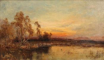 ALFRED DE BREANSKI, olja på duk, signerad.