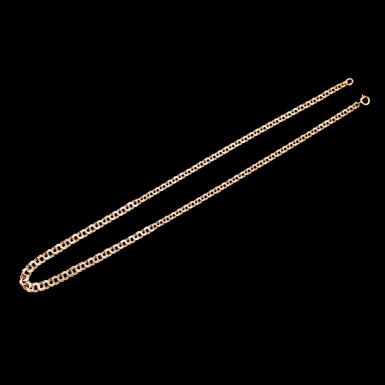 COLLIER, 18 k guld. Vikt ca 9 gram.