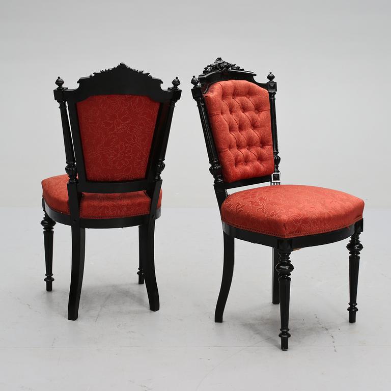 STOLAR och BORD, ny-Louis Seize, sent 1800-tal.