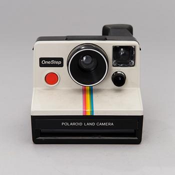 A Polaroid Land OneStep camera from the 1970s.