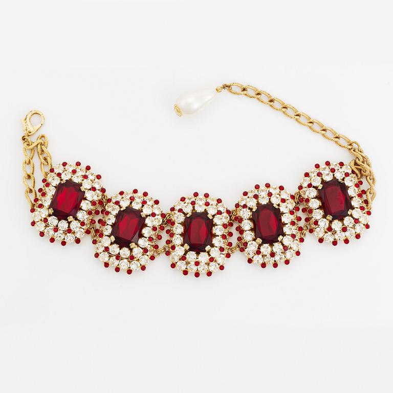 Dolce & Gabbana,  large  strass choker.