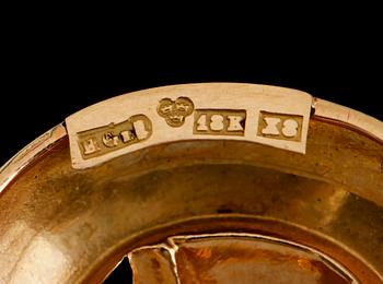 BROSCH, 18 k guld, svenska stämplar 1948. Vikt ca 5 gram.