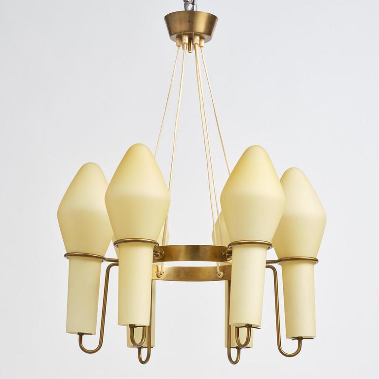 Hans-Agne Jakobsson, a rare ceiling lamp, Hans-Agne Jakobsson AB, Markaryd, 1950s.