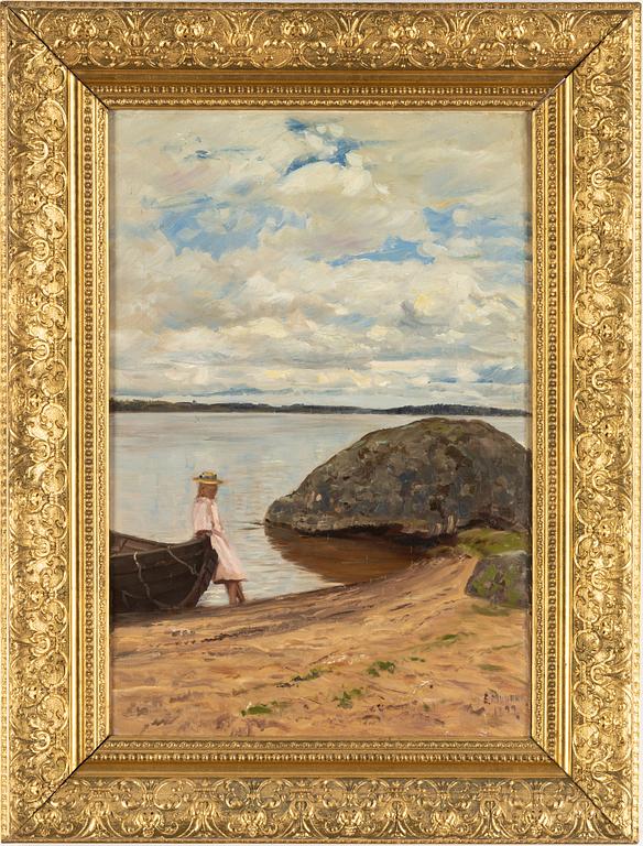 Elias Muukka, oil on canvas, signed and dated 1899.