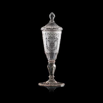 1527. A Bohemian goblet, 18th Century.